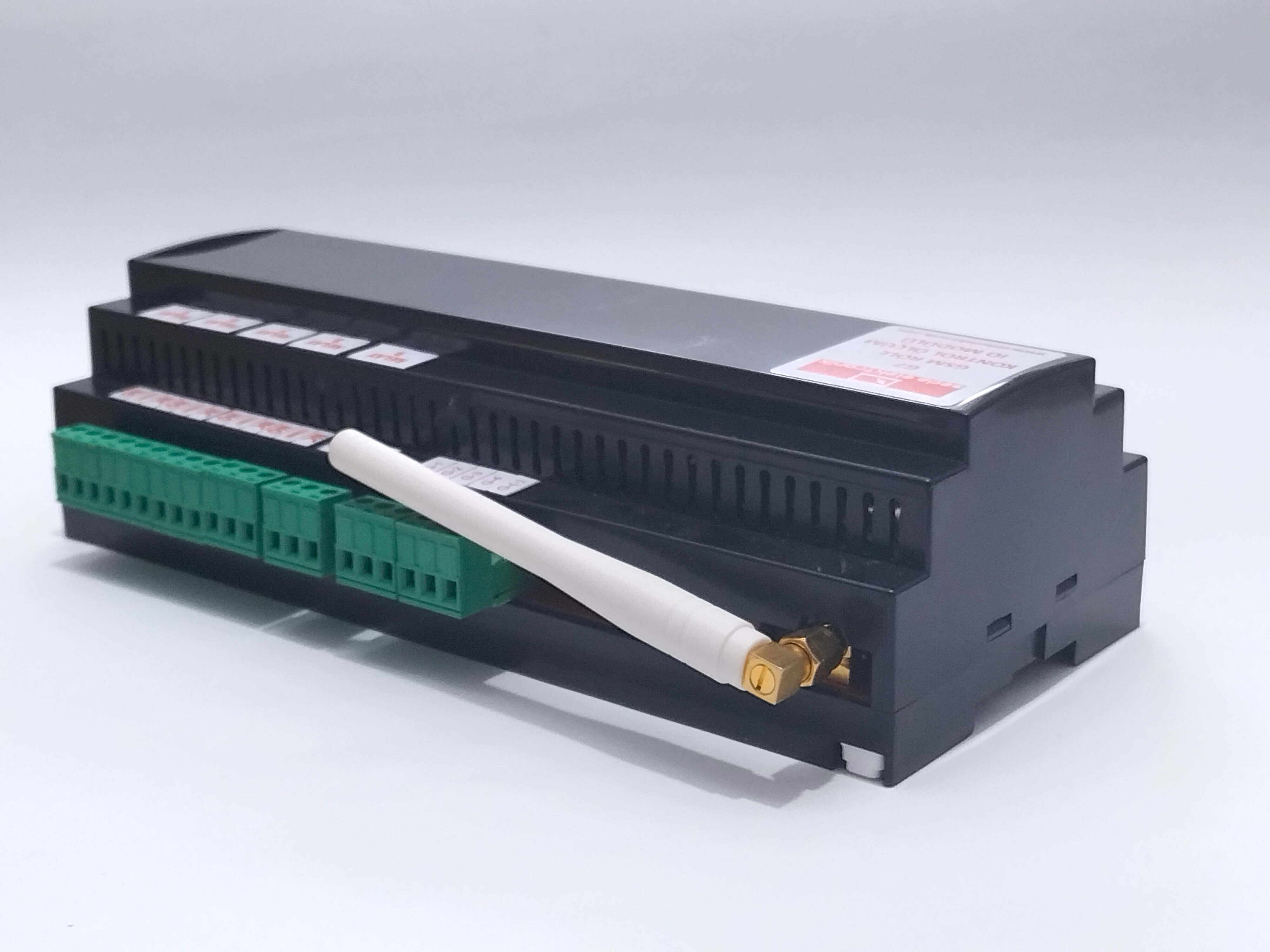 GSM 10 Röle Kontrol Modülü - üst görünüm, PCB ve bileşenler