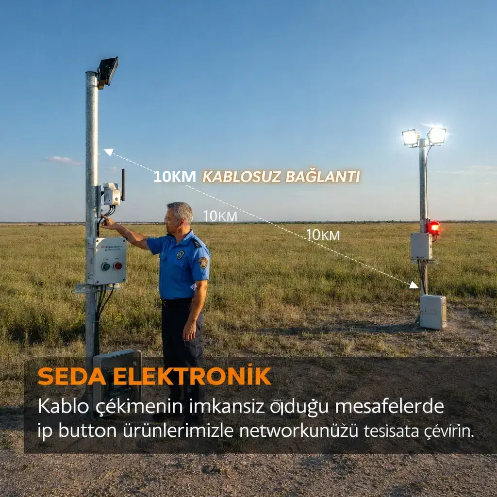 ip buton ile röle kontaktör tetikleme